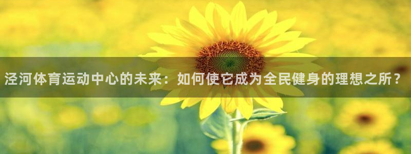 泾河体育运动中心的未来：如何使它成为全民健身的理想之所？