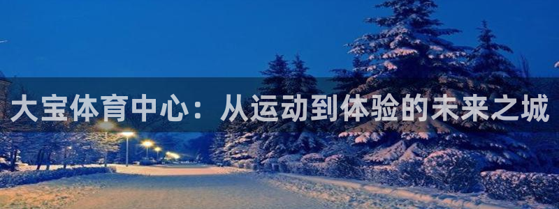 大宝体育中心：从运动到体验的未来之城