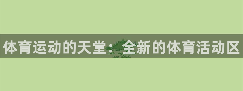 体育运动的天堂：全新的体育活动区