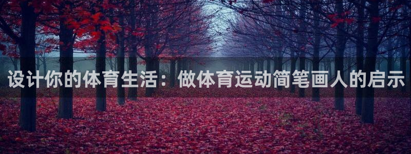 设计你的体育生活：做体育运动简笔画人的启示